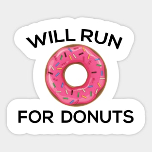 Run for Donuts Sticker